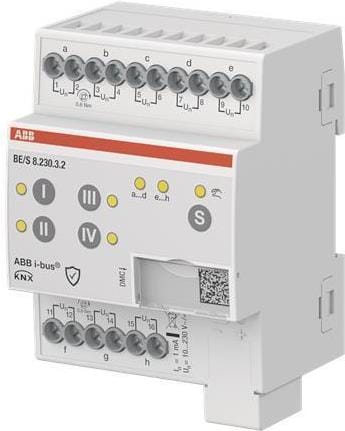 ABB Stotz S&amp;J Binäreingang 8fach, 10-230 V BE/S8.230.3.2 - 2CDG110280R0011