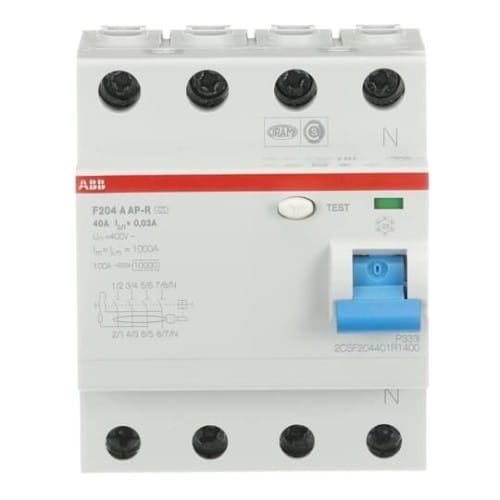 ABB Stotz S&amp;J FI-Schutzschalter pro M Compact F204A-40/0,03AP-R - 2CSF204401R1400