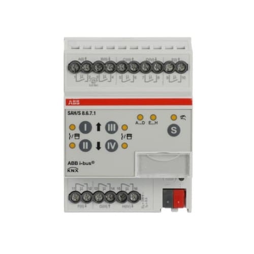 ABB Stotz S&amp;J Schalt-/Jalousieaktor 8fach 6A, REG SAH/S8.6.7.1 - 2CDG110244R0011