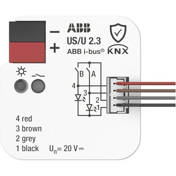 ABB Stotz S&amp;J Universal-Schnittstelle 2fach, UP US/U2.3 - 2CDG110308R0011