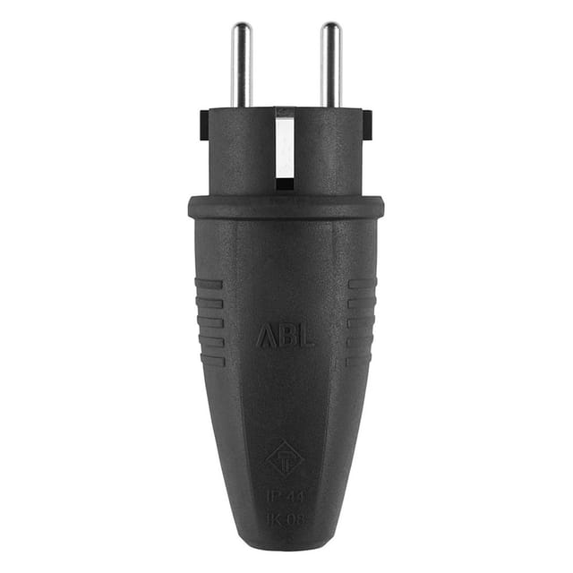 ABL Original Stecker 1506 SK+F/B Gummi sw - 100000039