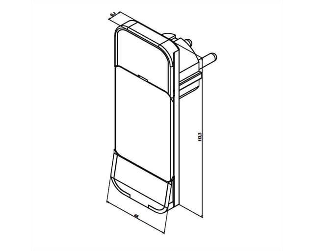 Bachmann Schutzkont.-Flachstecker sw, 1,6m Ltg 933.014 - 933014