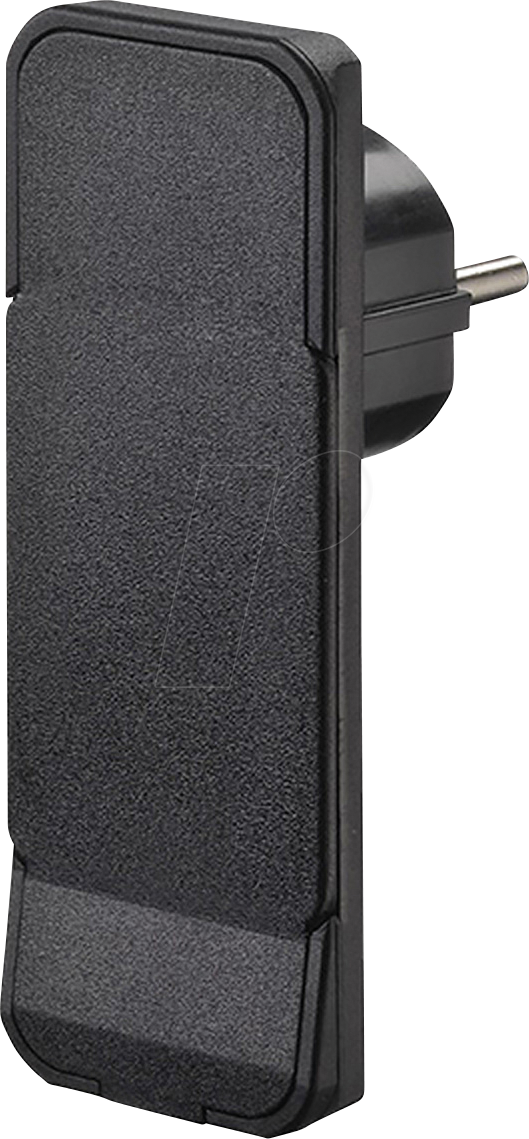 Bachmann Schutzkont.-Flachstecker sw, ohne Ltg 933.001 - 933001