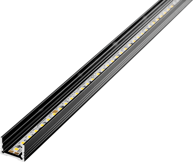 Barthelme Alu-Profil 1000mm, RAL9005 62399201_9005 - 62399201_9005