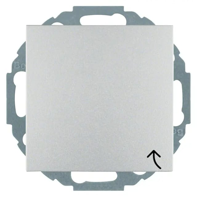 Berker Schuko-Steckd.alu/matt mit Klappdeckel 47441404 - 47441404