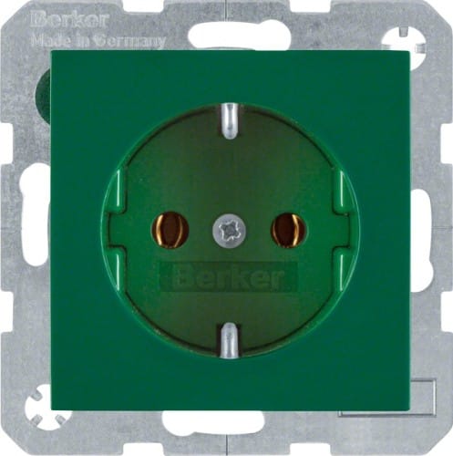 Berker SCHUKO-Steckdose gn/gl 47438913 - 47438913