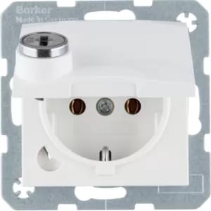 Berker SCHUKO-Steckdose polarweiß glänzend 47638989 - 47638989