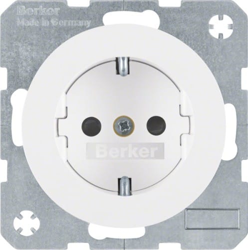Berker SCHUKO-Steckdose pows/gl 41232089 - 41232089