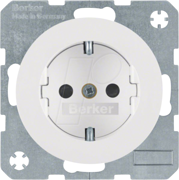 Berker SCHUKO-Steckdose pows/gl 47232089 - 47232089