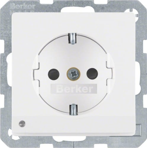 Berker SCHUKO-Steckdose pows/sa LED-Orientierg-licht 41096089 - 41096089