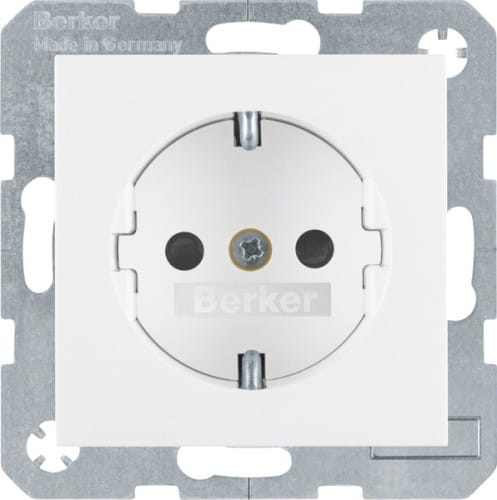 Berker Schuko-Steckdose pws matt 41231909 - 41231909