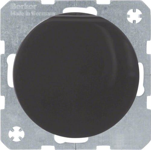 Berker SCHUKO-Steckdose sw/gl m. Klappdeckel 47512045 - 47512045