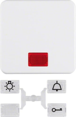 Berker Wippe pws/gl mit 5 beilieg.Linsen 155309 - 155309