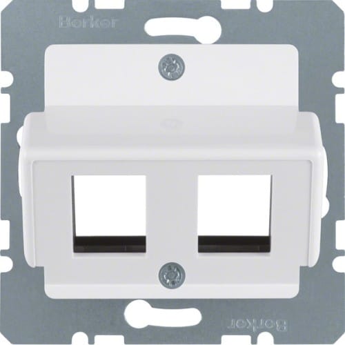 Berker Zentralplatte pws f.Krone Modular-Jack 146409 - 146409