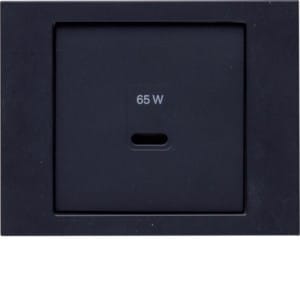 Berker Zentralplatte USB K.x, anth m 48607006 - 48607006