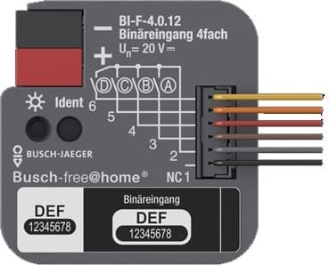 Busch-Jaeger Binäreingang 4-fach UP BI-F-4.0.12 - 2CDG510024R0021
