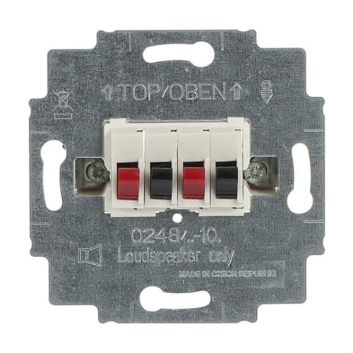 Busch-Jaeger Lautsprecher-Anschlussdose 2fach, weiß 0248/02-101 - 2CKA000230A0402