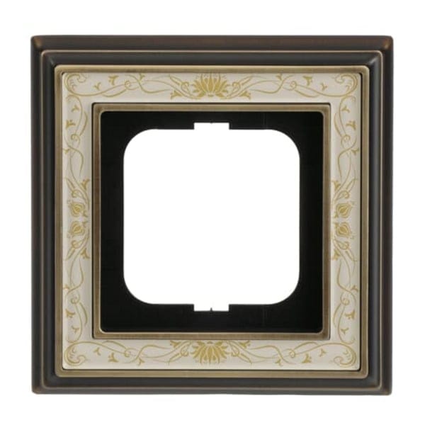 Busch-Jaeger Rahmen 1-fach ms/antik Deko elf/ws 1721-846 - 2CKA001754A4663