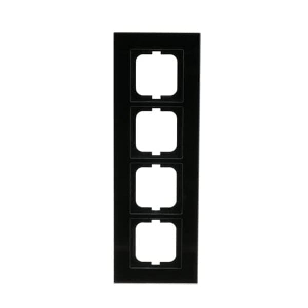 Busch-Jaeger Rahmen 4-fach schwarz, Glas 1724-825 - 2CKA001754A4325