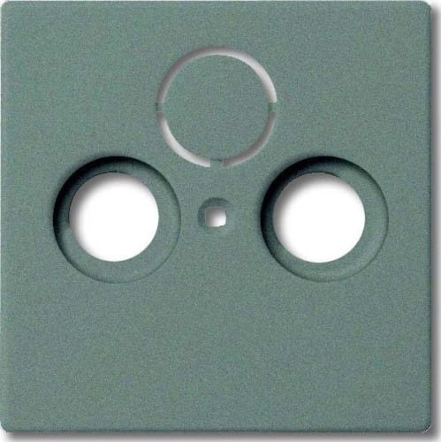 Busch-Jaeger Zentralscheibe meteor-gr f.Antennendose 2Loch 1743-803 - 2CKA001724A4291