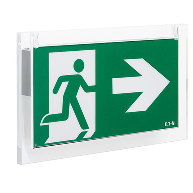 Ceag Notlichtsysteme LED-Rettungszeichenleuchte RAL 9003 IP42 20m CrystalWay 19021CG-S - 40071354592