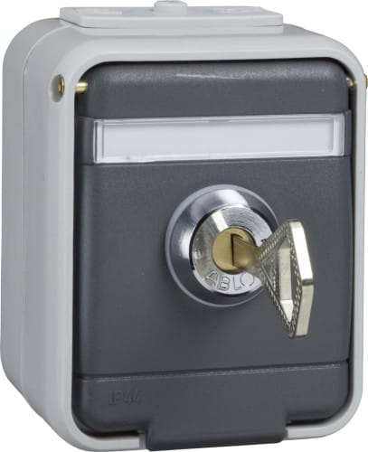 Elso AP-Steckdose licht-/basaltgrau 455029 - 455029