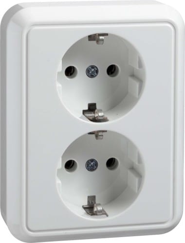 Elso Steckdose 2f.rw halbversenkt 235404 - 235404