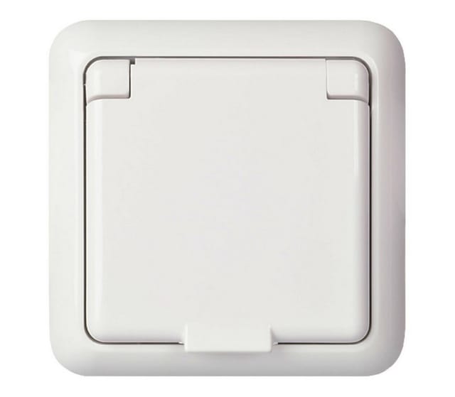 Elso UP-Steckdose IP44 reinweiß 225044 - 225044