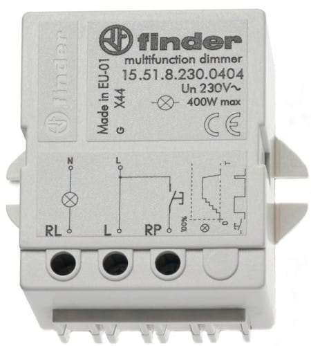 Finder Dimmer elektronisch 230VAC max.400W 15.51.8.230.0404 - 155182300404