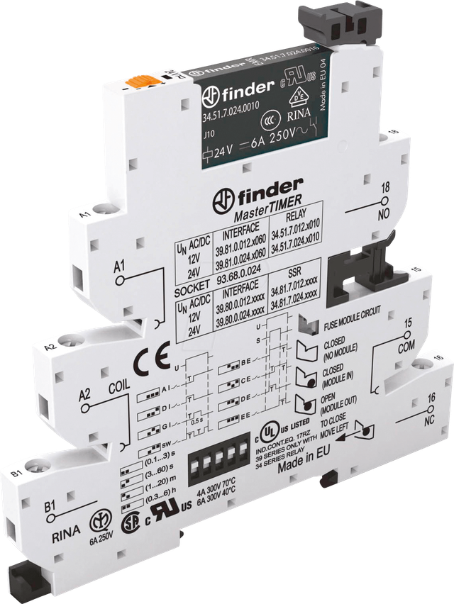 Finder EMR-Koppelrelais MasterTIMER 39.81.0.024.0060 - 398100240060