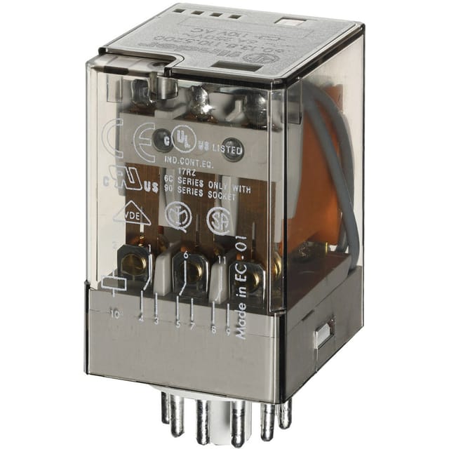 Finder Ind-Rel. 11pol. 110VAC 3W f.Fas. 90.73/112 60.13.8.110.0040 - 601381100040