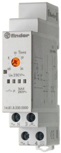 Finder Treppenhausautomat 1S 16A 230VAC 14.81.8.230.0000 - 148182300000