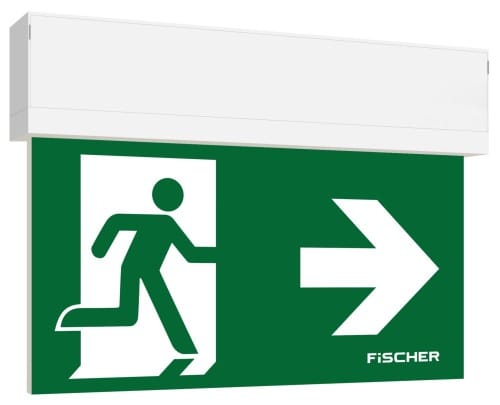 Fischer LED-Rettungszeichenleuchte EB 3/8h,27m,IP41 S1-U383AT2.V5 - S1-U383AT2.V5