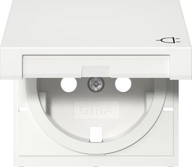 Gira Abd. SCHUKO-Steckd. KD Reinweiß m 492227 - 492227