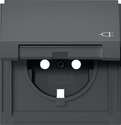 Gira Abd. SCHUKO-Steckd. KD TX_44 Anthrazit 492267 - 492267