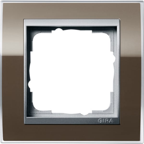 Gira Abdeckrahmen 1fach klar braun 0211766 - 0211766