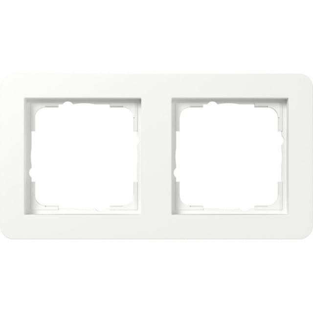 Gira Abdeckrahmen 2fach reinweiß m 0212151 - 0212151