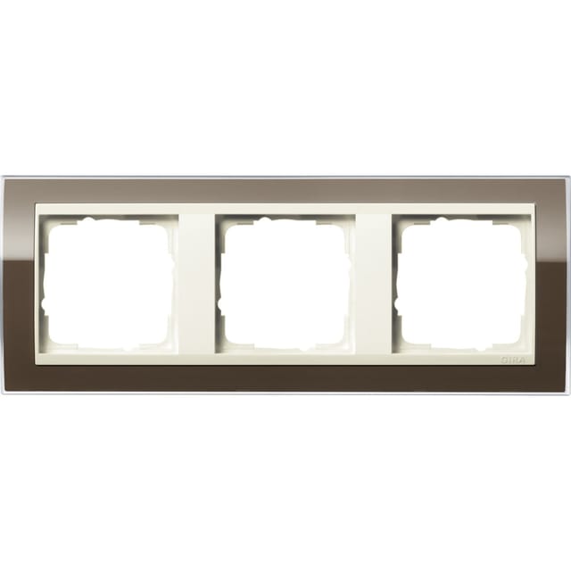 Gira Abdeckrahmen 3fach klar braun 0213761 - 0213761