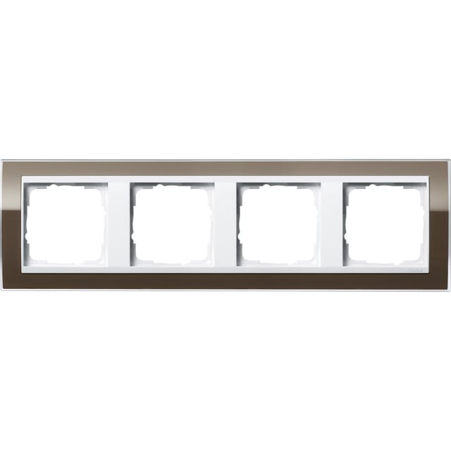 Gira Abdeckrahmen 4fach klar braun 0214763 - 0214763