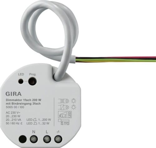 Gira Dimmaktor 1-fach 200W UP KNX Secure 506500 - 506500
