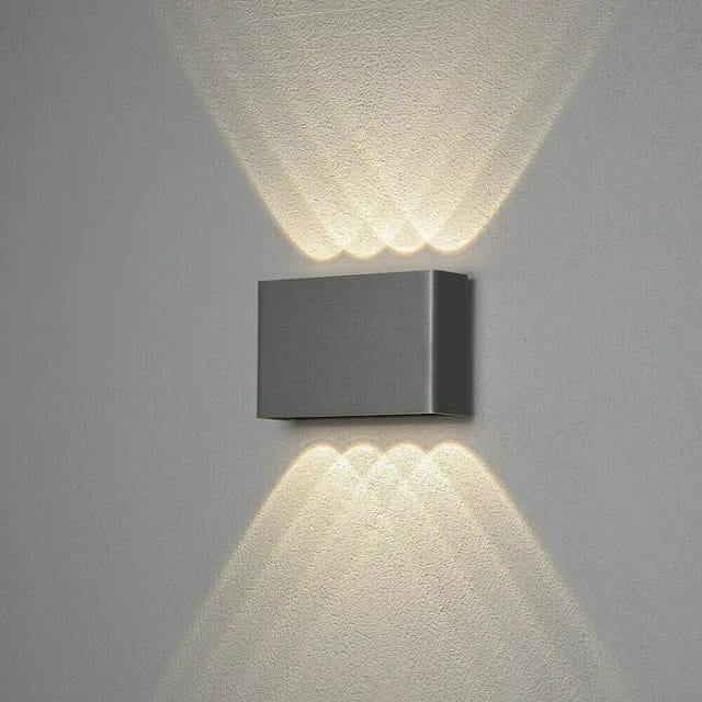 Gnosjö Konstsmide AL LED-Wandleuchte Chieri 4x2 anthrazit 7865-370 - 7865-370