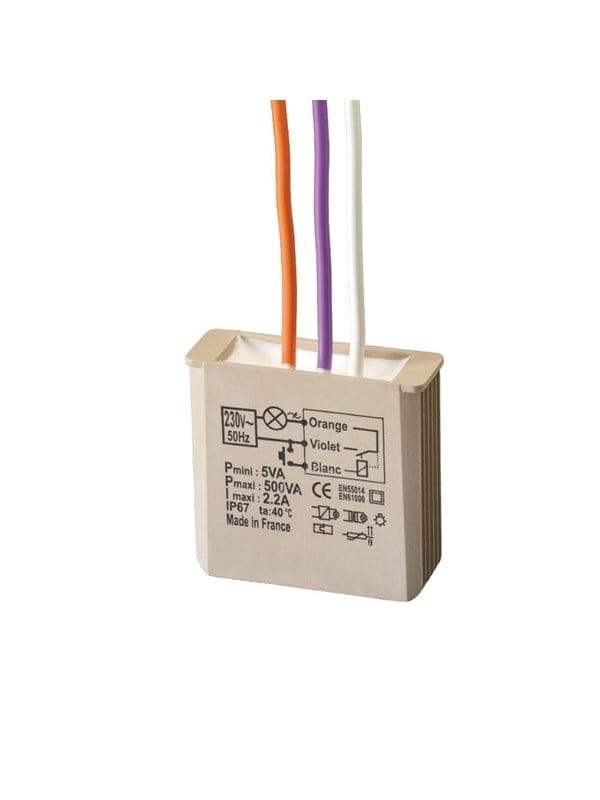 Grothe Dimmer UP Taster 3-500W 230V MTV500E - 5454052