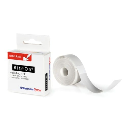 HellermannTyton Etiketten 12,7x50,8mm Pack a 150St RO202REF-1401-WH - 550-11401