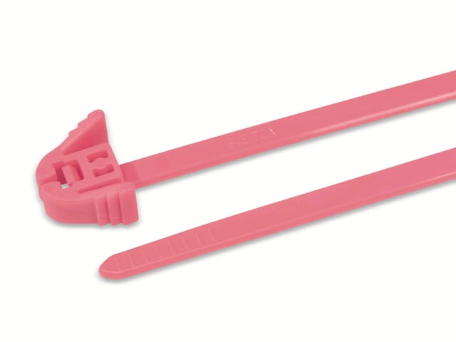 HellermannTyton Kabelbinder 305 x47 mm, pink REZ300-PA66-PK (100) - 115-00138