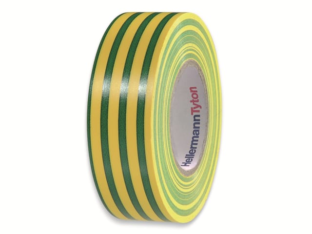 HellermannTyton PVC Isolierband 15-19x20 grün/gelb HTAPEFLEX1519x20GNYE - 710-00157