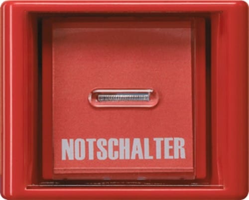 Jung Abdeckung Glasscheibe rt für Schalter/Taster AS 561 GL - AS561GLRT