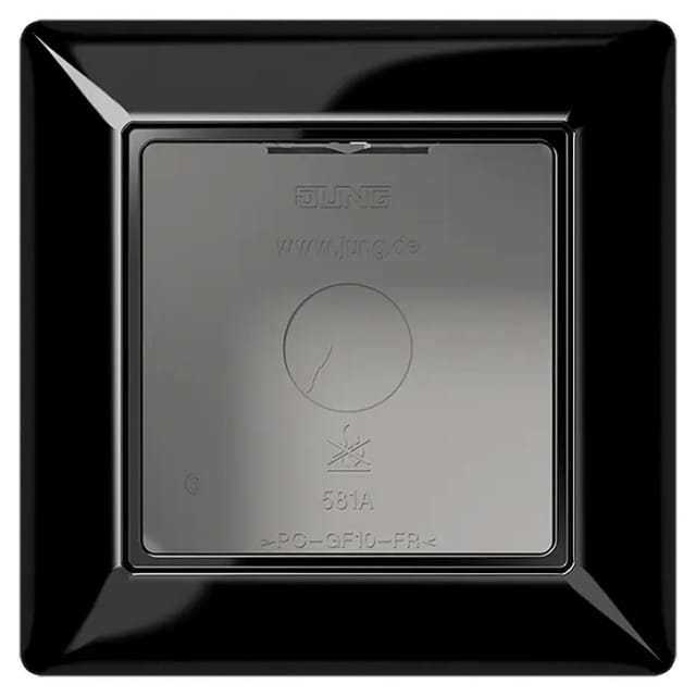 Jung AP-Kappe 1-fach sw angeformter Rahmen AS 581 A - AS581ASW