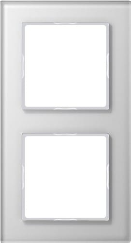 Jung Glasrahmen 2-fach aws waage/senkrecht AC 582 GL WW - AC582GLWW