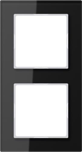Jung Glasrahmen 2-fach sw waage/senkrecht AC 582 GL - AC582GLSW
