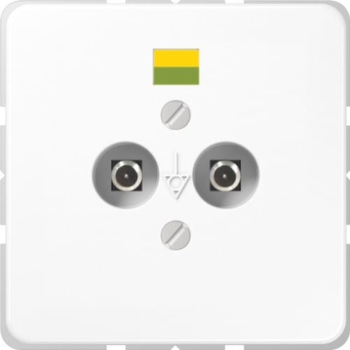 Jung Potential-Ausgl.Steckdose 2 Steckerstifte CD 565-2 WW - CD565-2WW